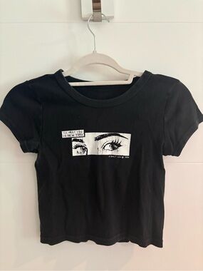 Black Brandy Melville Graphic Tee